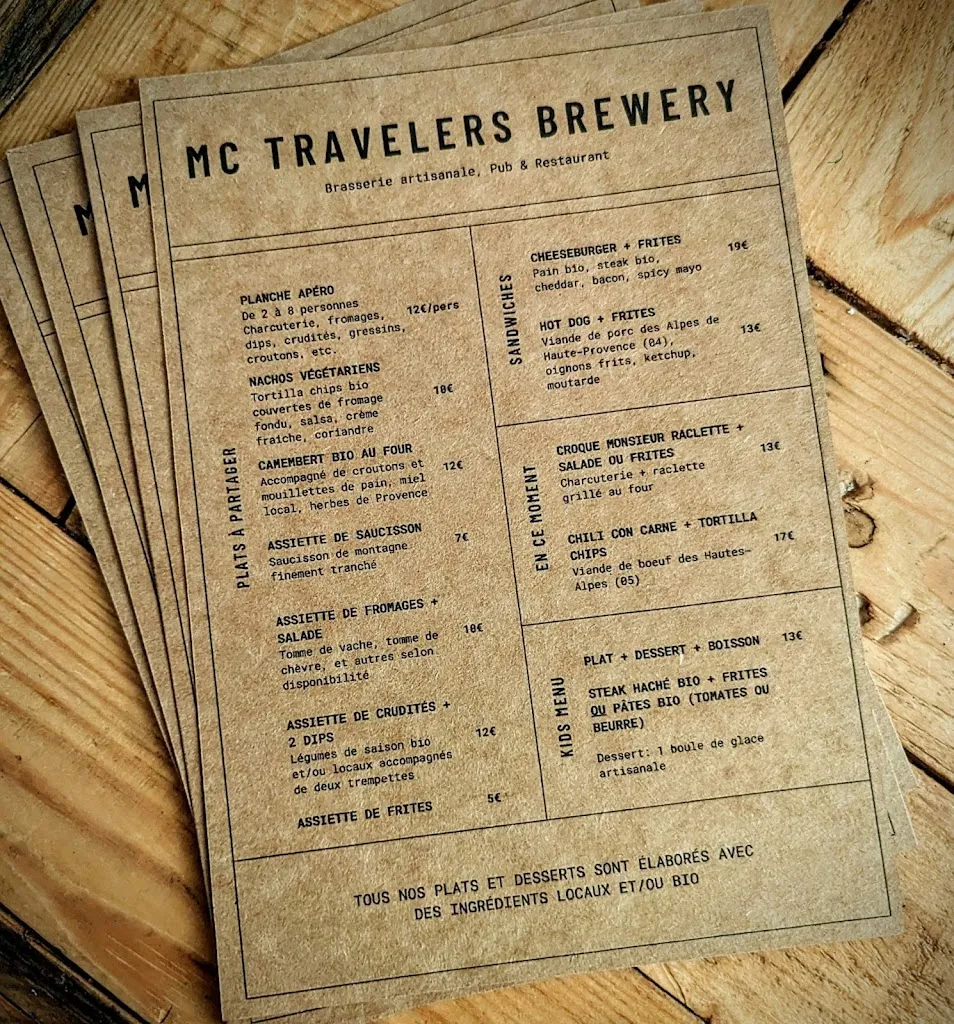 Menu_Mc Travelers Brewery (MTB)_Roquette-sur-Siagne_imagen_1