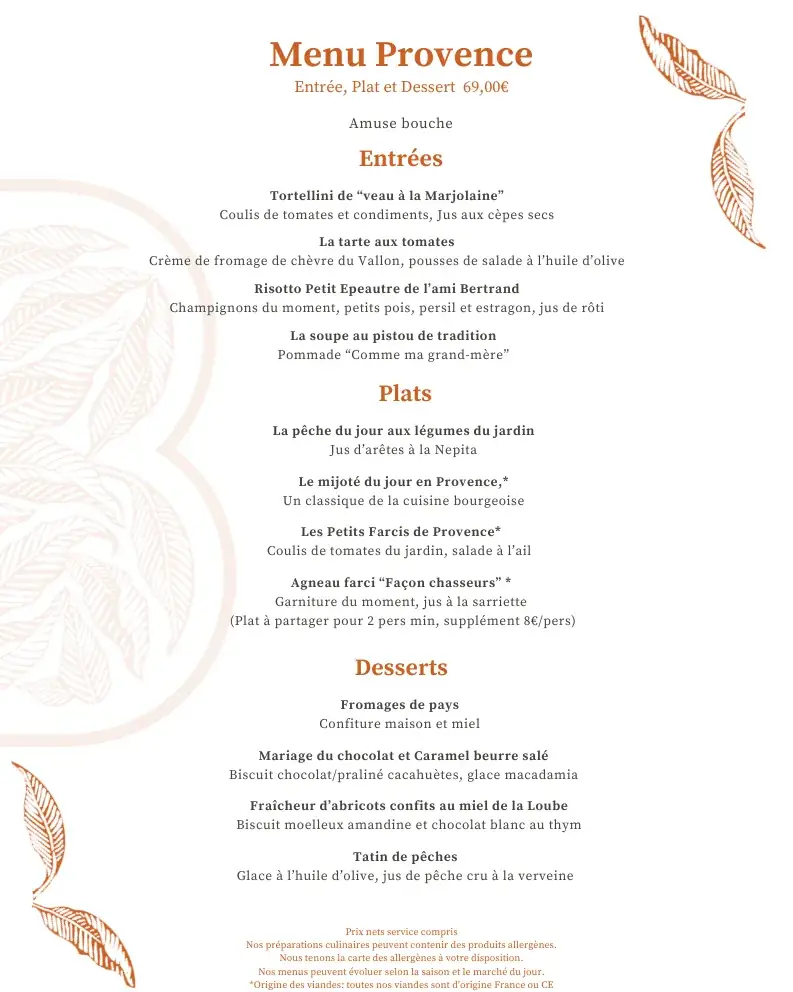 Menu_Domaine du Baguier_Roquebrussanne_image_2