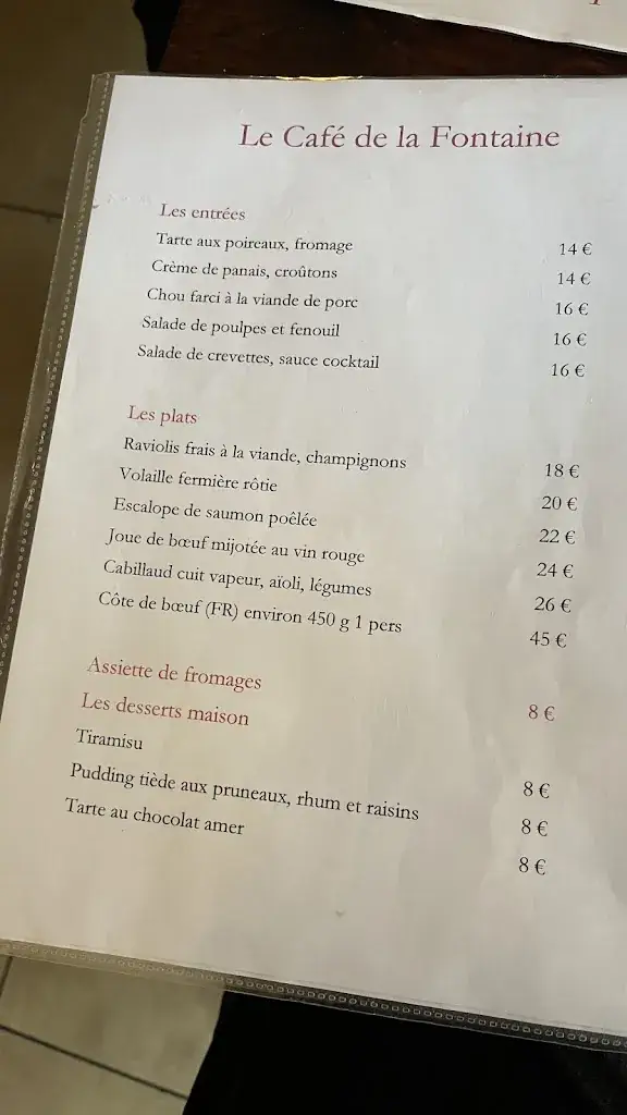 Menu_Le Café de la Fontaine_Turbie_immagine_2