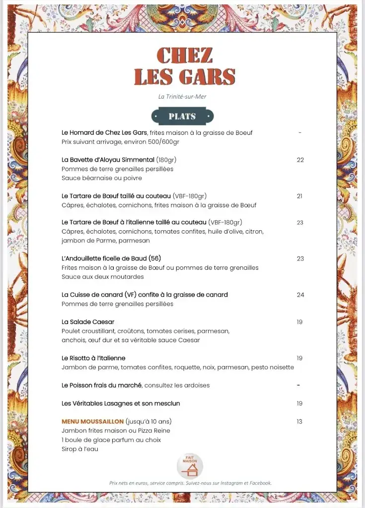 Menu_Chez Les Gars_Trinité-sur-Mer_image_1
