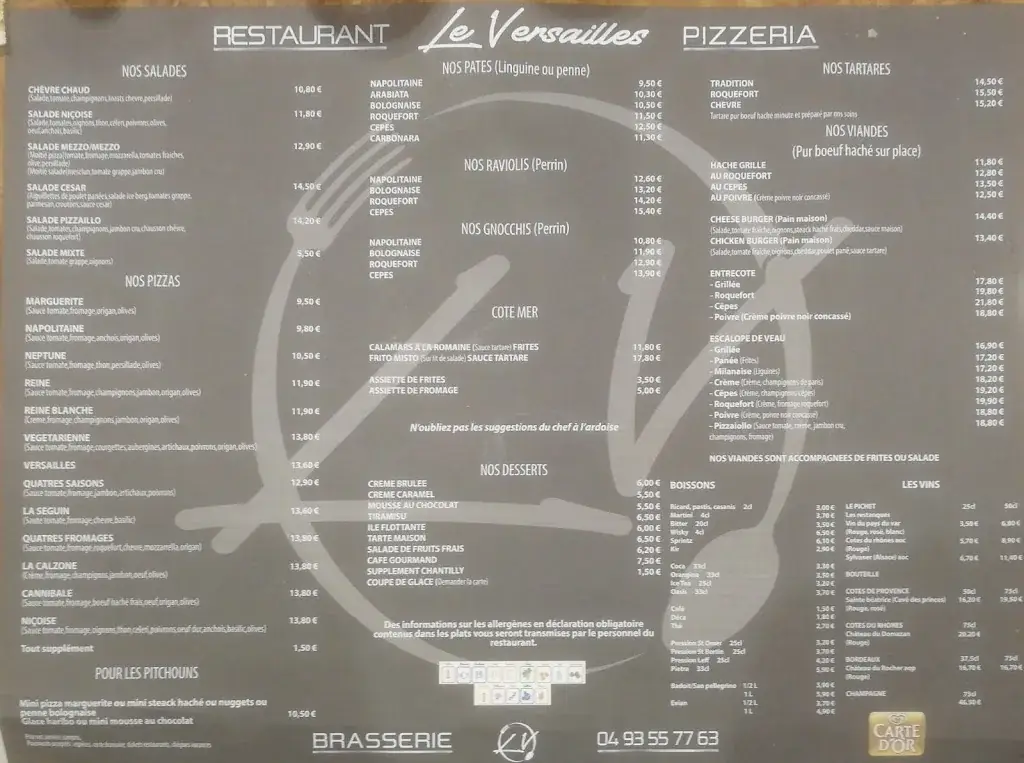 Menu_Brasserie Le Versailles La Trinité_Trinité_image_3