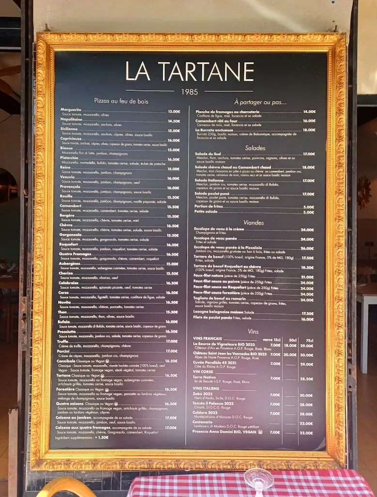 Menu_LA TARTANE_Nice_image_2