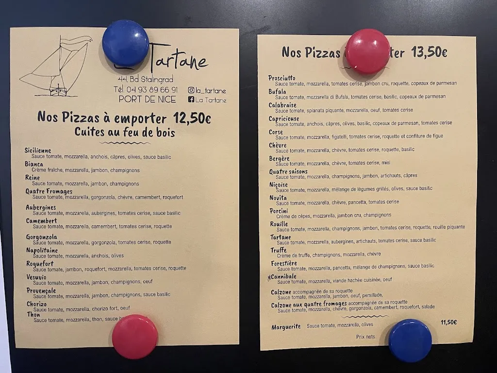 Menu_LA TARTANE_Nice_image_3