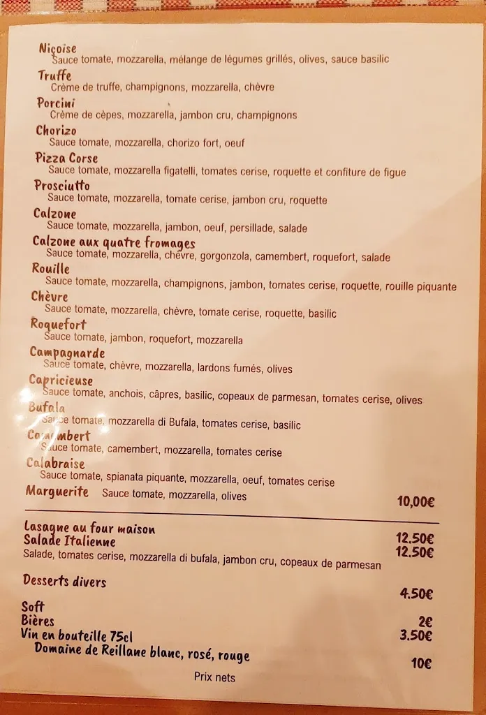 Menu_LA TARTANE_Nice_image_4