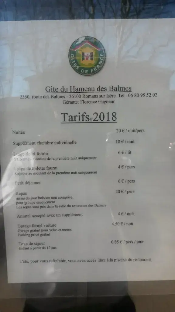 Menu_Restaurant Des Balmes Le Tahiti_Romans-sur-Isère_image_1