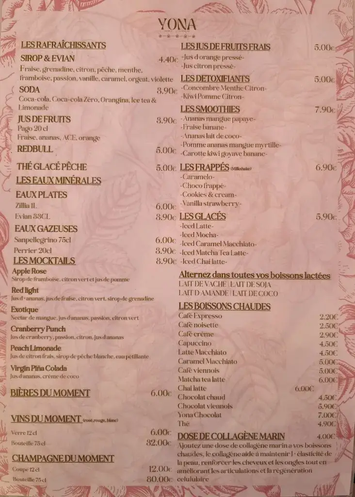 Menu_YONA LA VALENTINE_Marseille_image_1