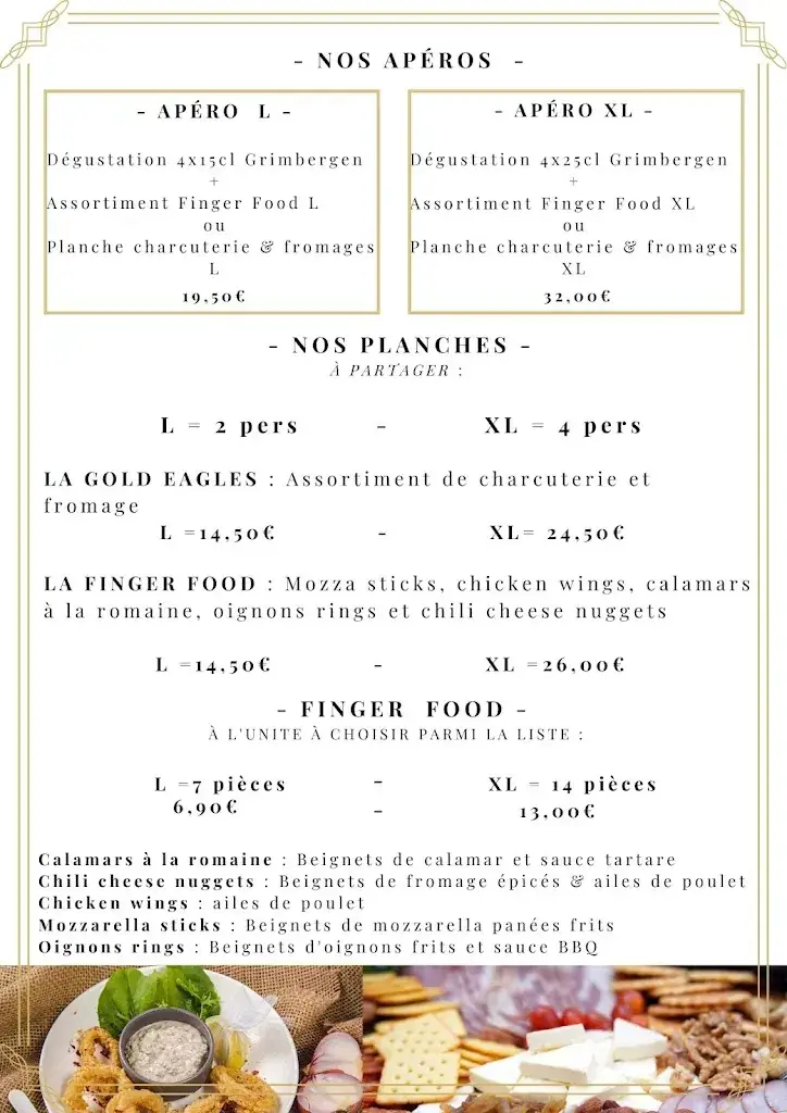 Menu_GOLD EAGLES Restaurant Brasserie Pub_Marseille_image_1