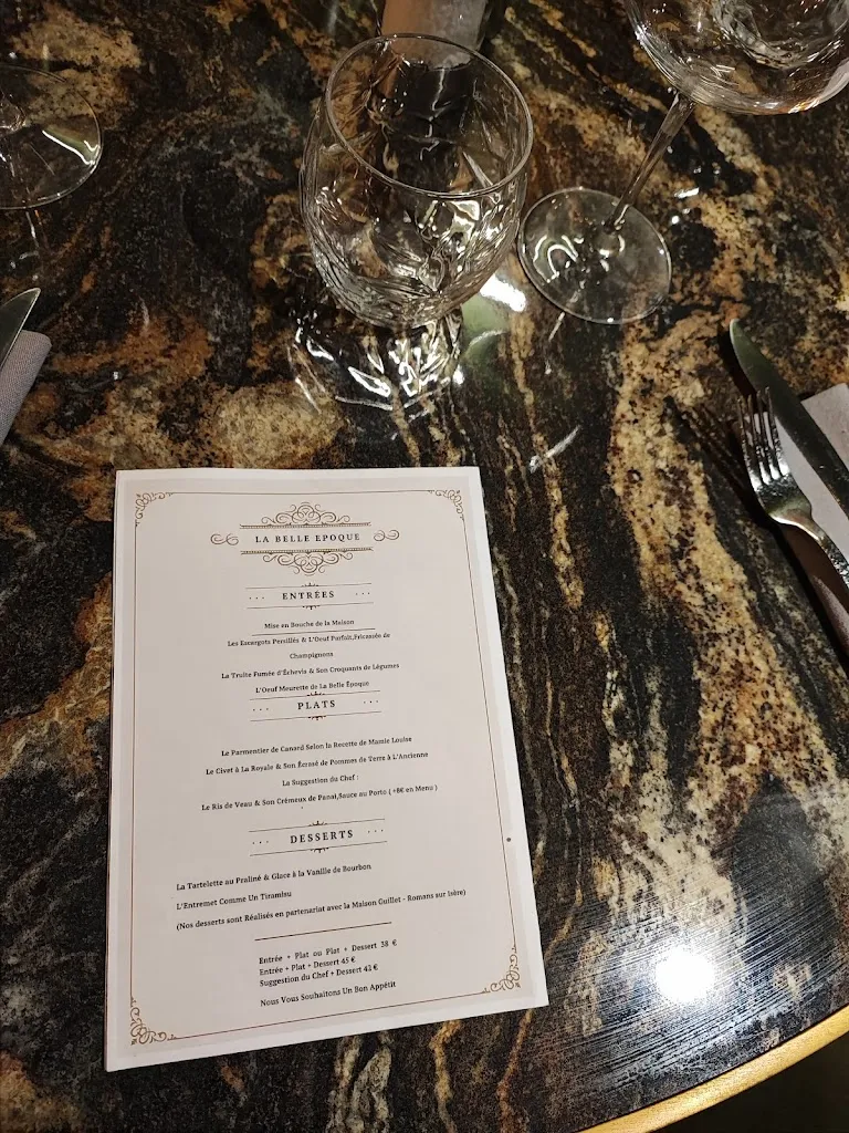 Menu_La Belle Époque - Romans Sur Isère_Romans-sur-Isère_immagine_1