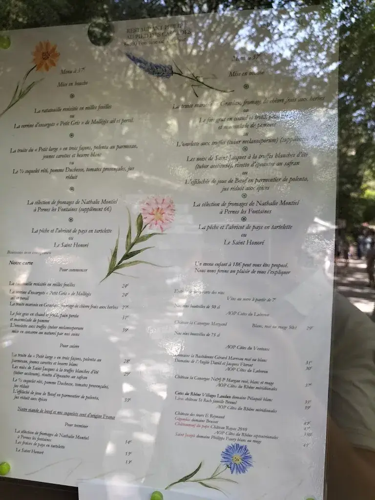 Menu_Restaurant Philip_Fontaine-de-Vaucluse_immagine_3
