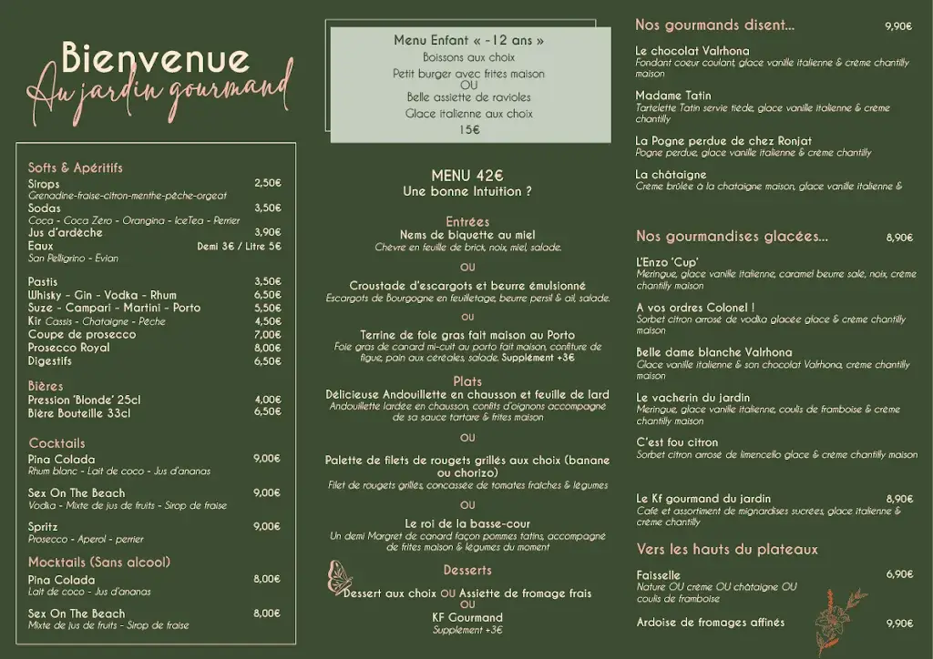 Menü_Au Jardin Gourmand_Saint-Donat-sur-l'Herbasse_Bild_2