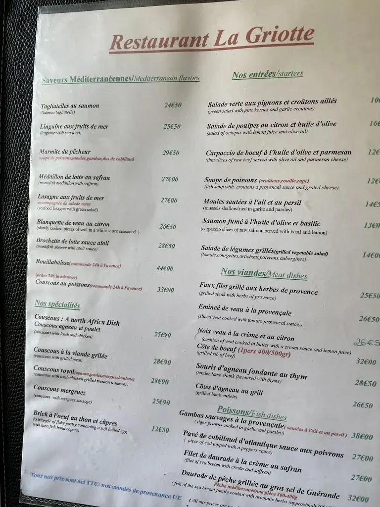 Menu_La Griotte_Seyne-sur-Mer_image_2