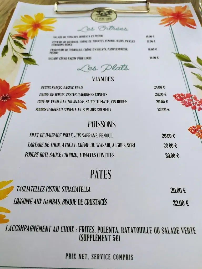 Menu_Le Père Louis_Seyne-sur-Mer_image_2