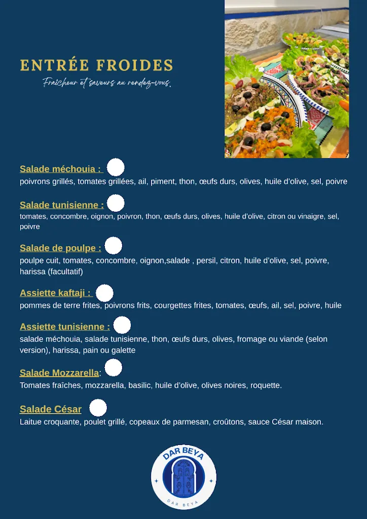 Menu_Restaurant Dar beya_Seyne-sur-Mer_image_4