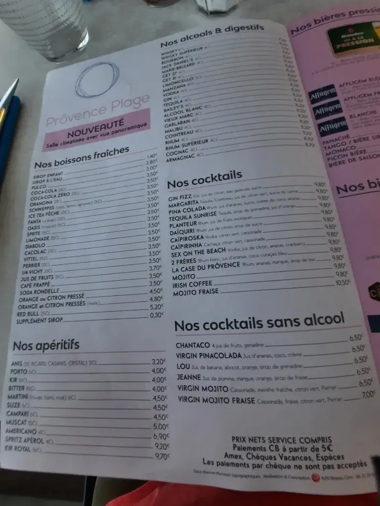 Menu_Le Prôvence Plage_Seyne-sur-Mer_image_4
