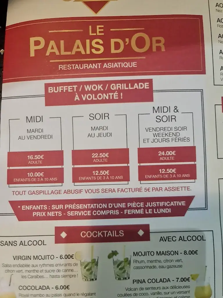 Menu_Le Palais D'or...Restaurant chinois_Seyne-sur-Mer_image_1