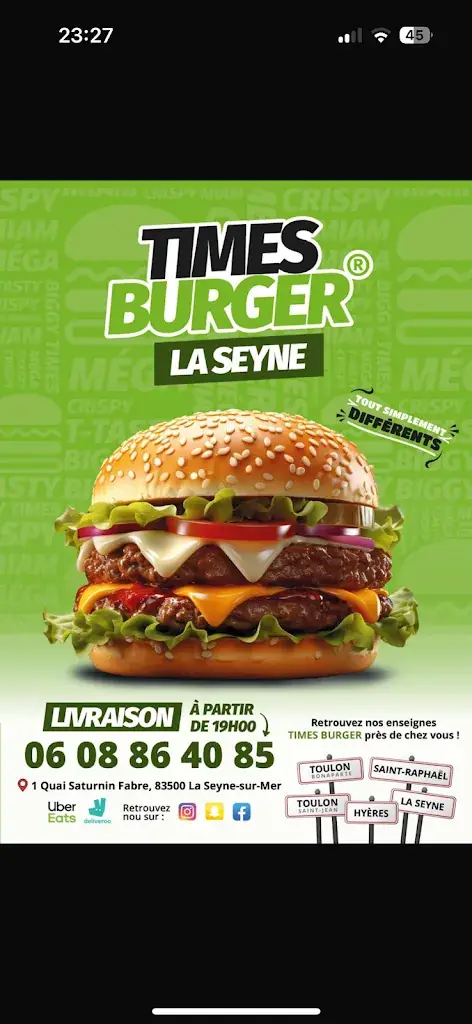 Menu_Times burger la Seyne_Seyne-sur-Mer_image_4