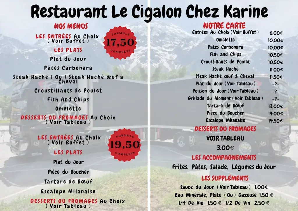 Menu_Restaurant Cigalon chez Karine_Lançon-Provence_image_1