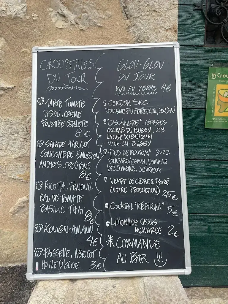 Menu_La Croustillette - Caveau de Marcheroux_Cerdon_image_1