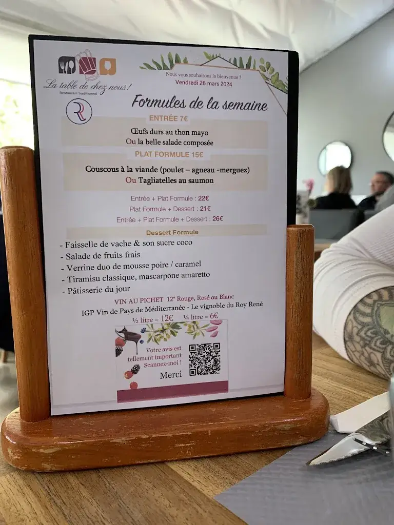 Menu_La table de chez nous_Lambesc_image_1