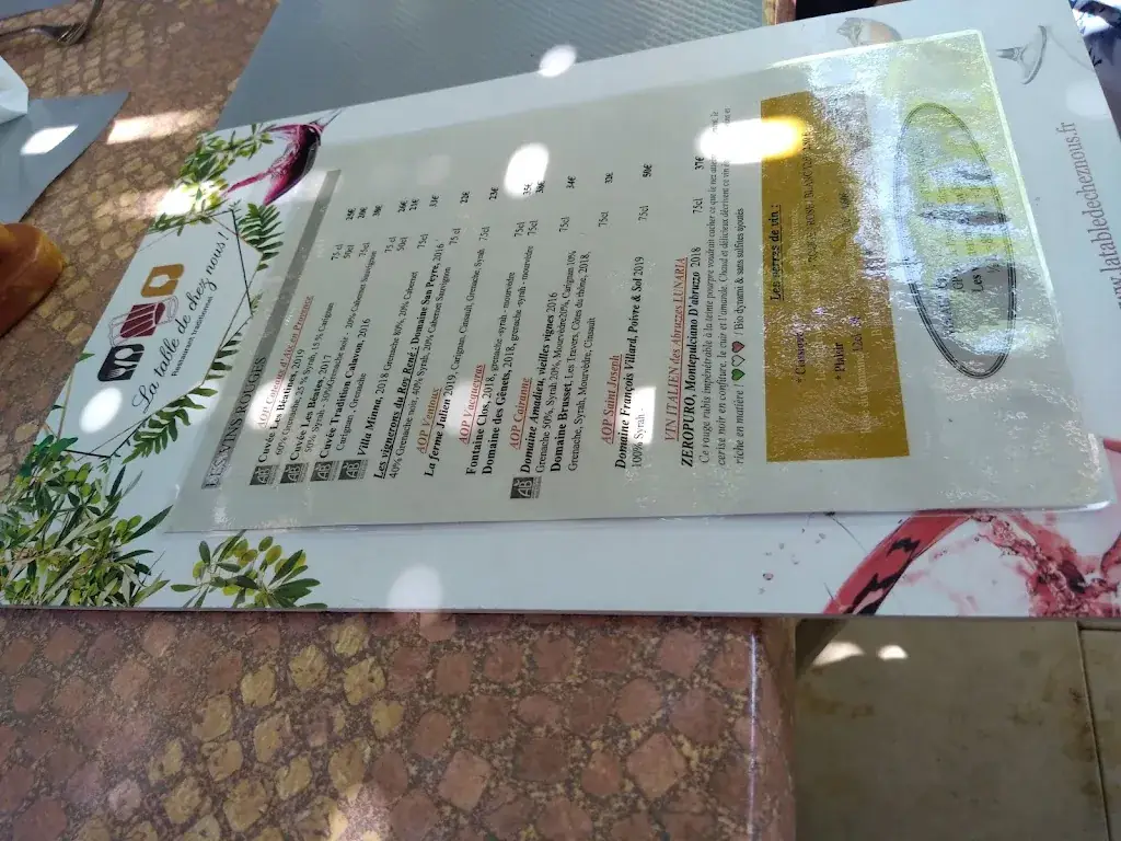 Menu_La table de chez nous_Lambesc_image_3