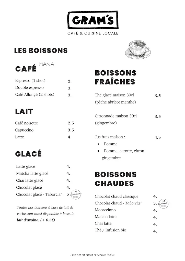 Menu_GRAM'S Café & Cuisine locale_Lambesc_image_3