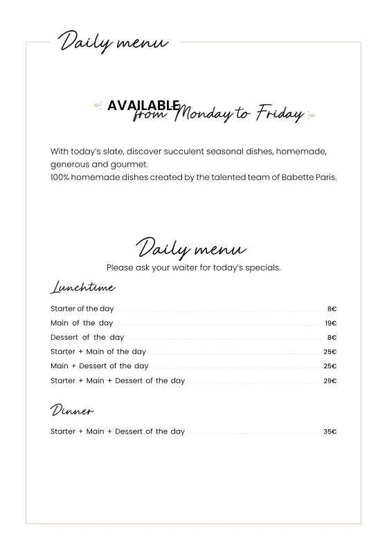 Menu_Babette Paris La Villette_Paris_image_4