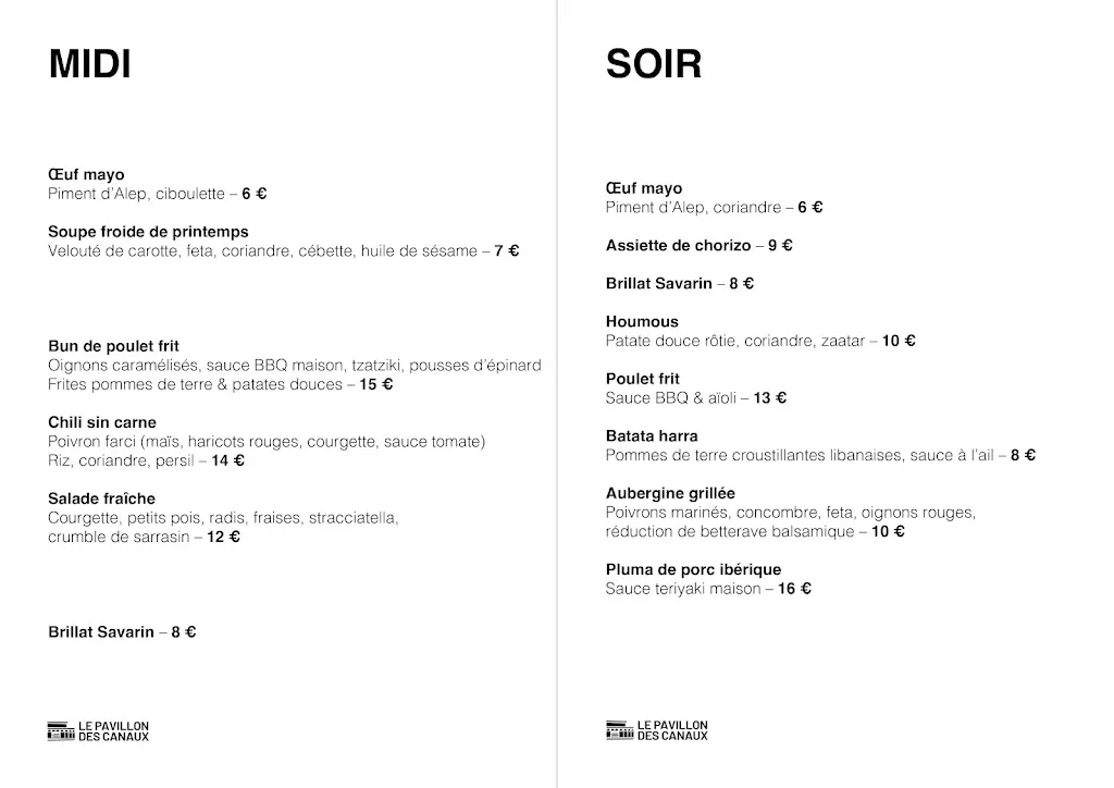 Menu_Le Pavillon des Canaux_Paris_image_1