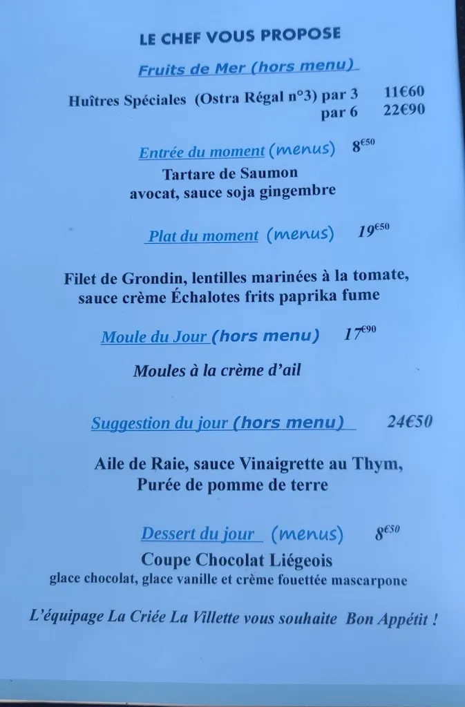 Menu_La Criée La Villette Paris 19_Paris_immagine_2