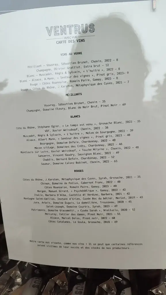 Menu_Restaurant Ventrus - Parc de La Villette_Paris_image_3