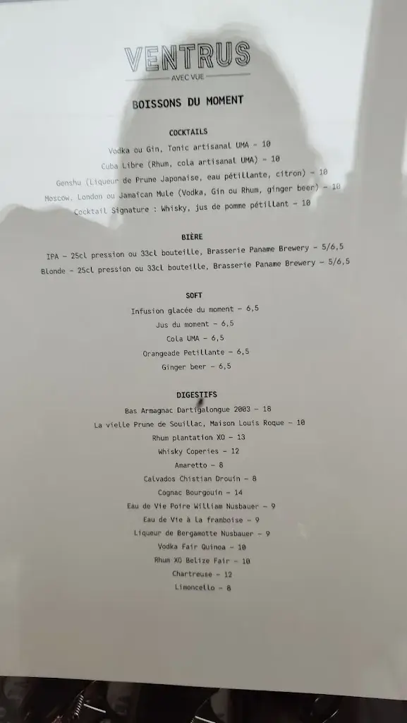 Menu_Restaurant Ventrus - Parc de La Villette_Paris_image_4