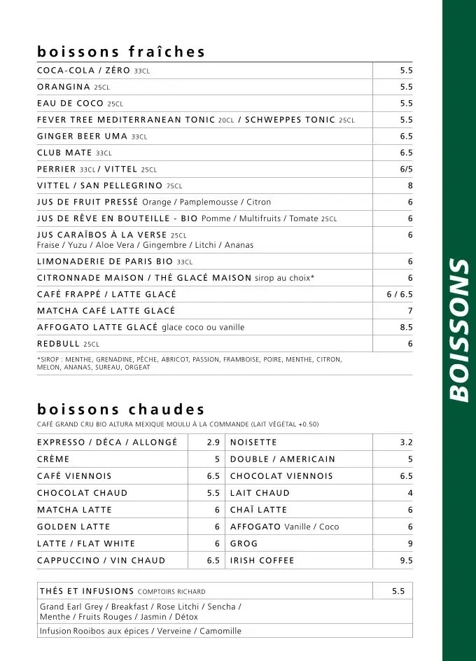 Menu_NANA Bistro Thaï_Paris_immagine_1