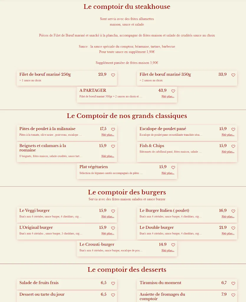 Menu_Au Comptoir Du Temps_Paris_image_2