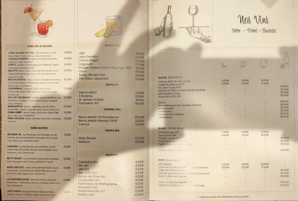 Menu_Chez Arnaud_Paris_image_4