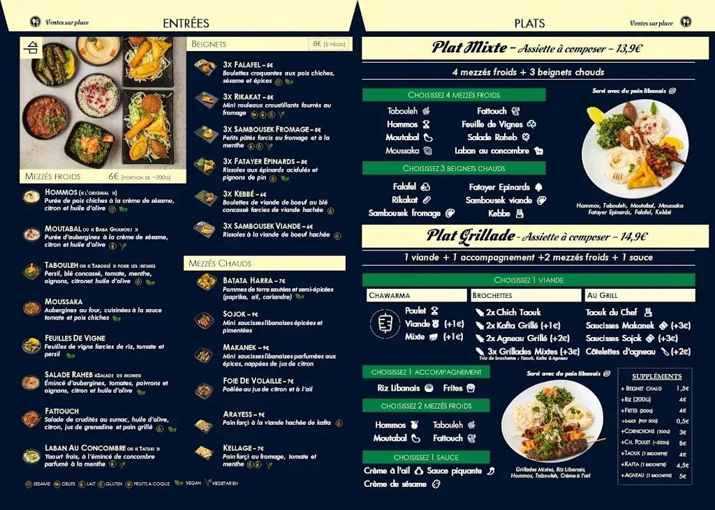 Menu_Cedars Restaurant_Paris_image_1