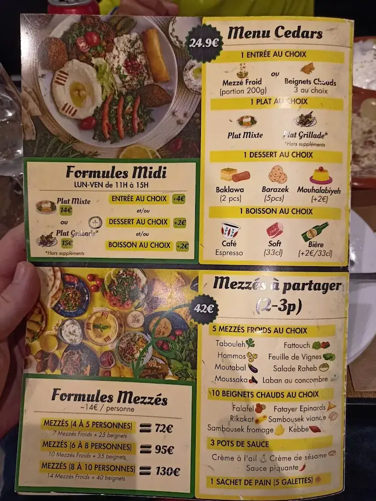 Menu_Cedars Restaurant_Paris_image_4