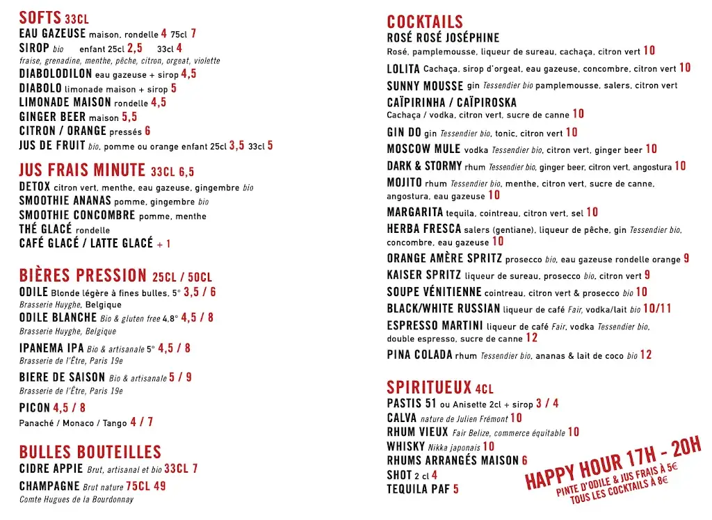 Menu_Café Odilon_Paris_immagine_2