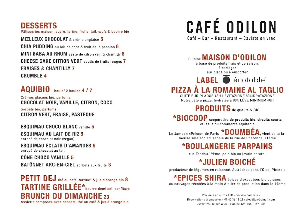 Menu_Café Odilon_Paris_immagine_3