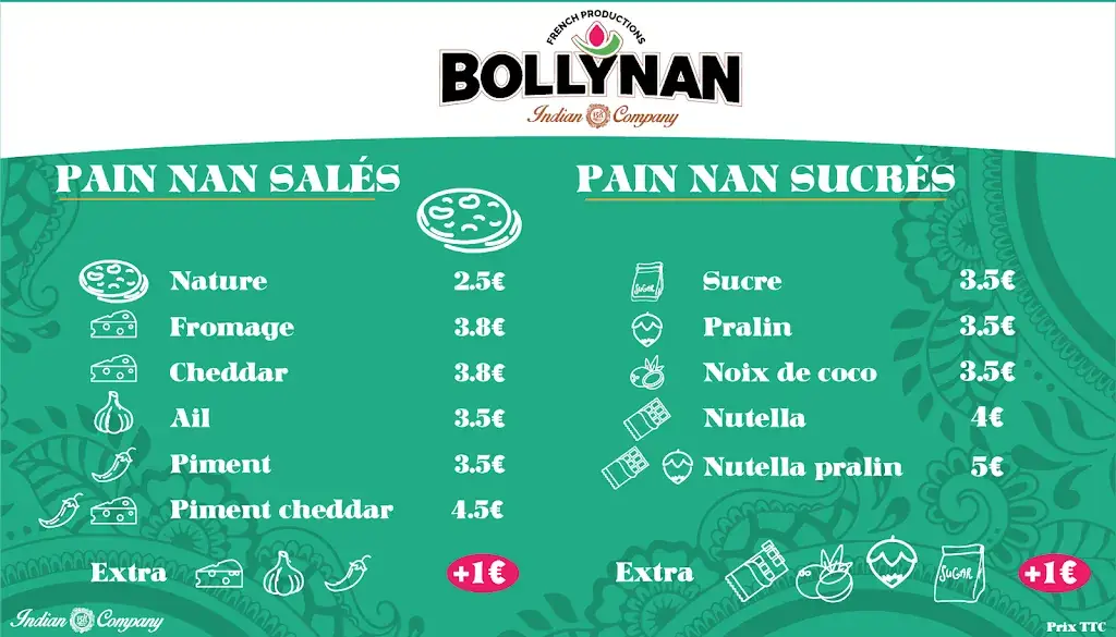Menu_Bollynan streetfood indienne - La Villette_Paris_image_1