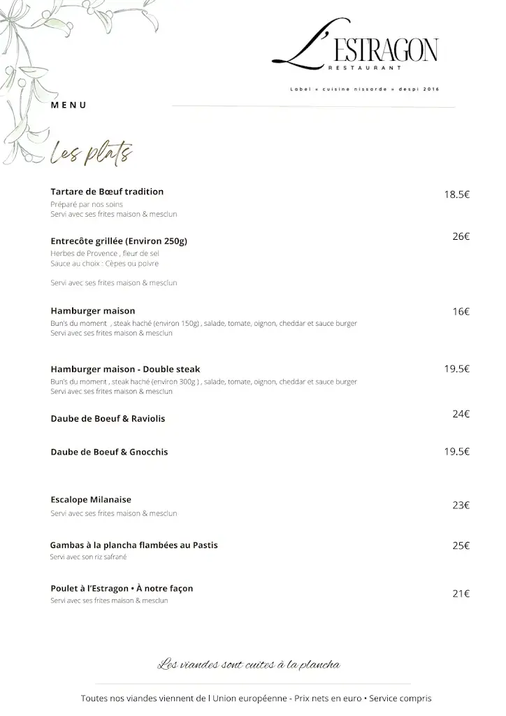 Menu_Restaurant L'estragon 06_Broc_immagine_2