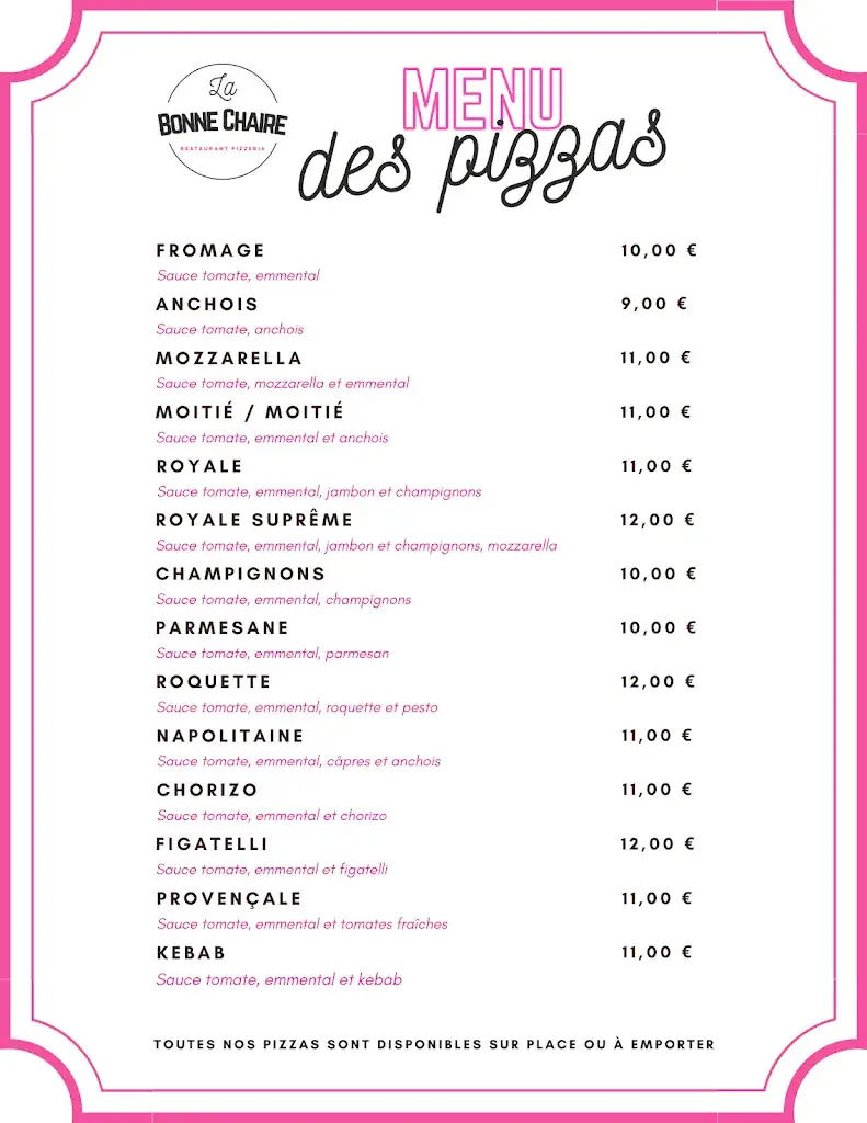 Menu_La Bonne Chaire_Marseille_immagine_1