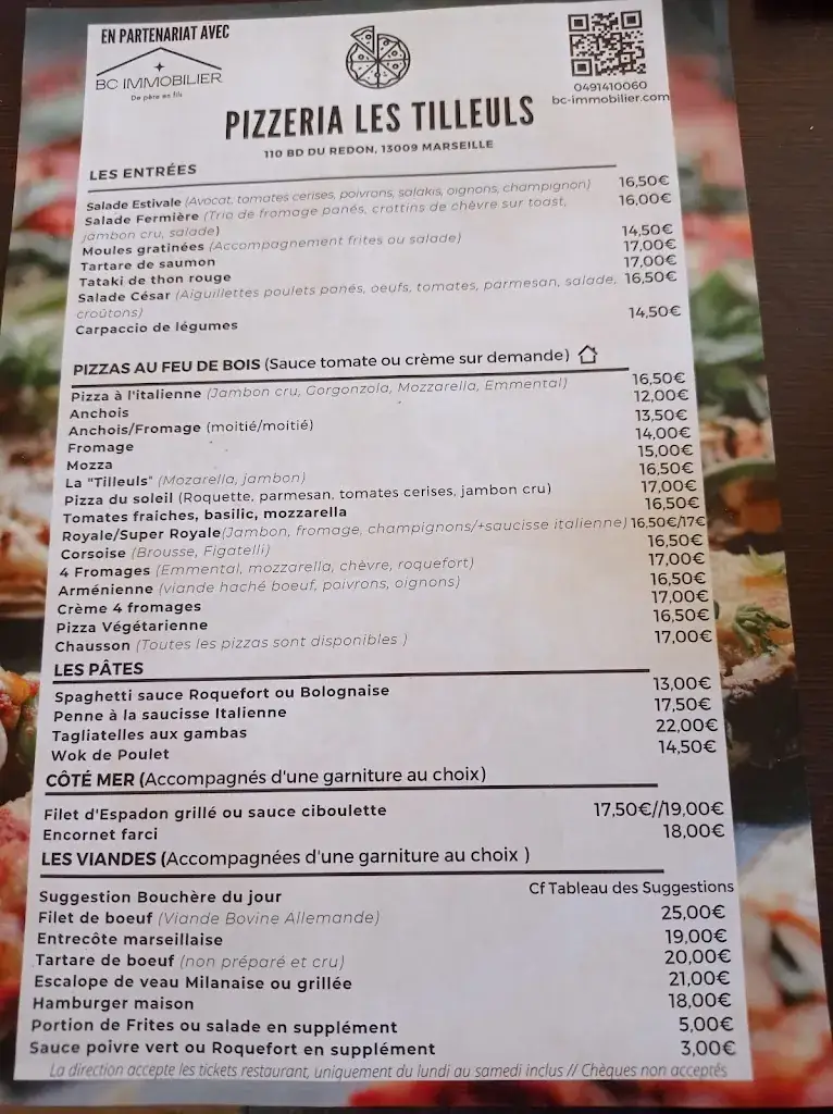 Menu_Les Tilleuls_Marseille_image_1
