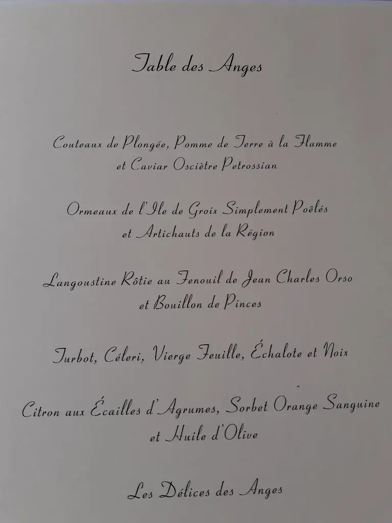 Menu_Villa Archange - Bastide Bruno Oger_Cannet_image_1