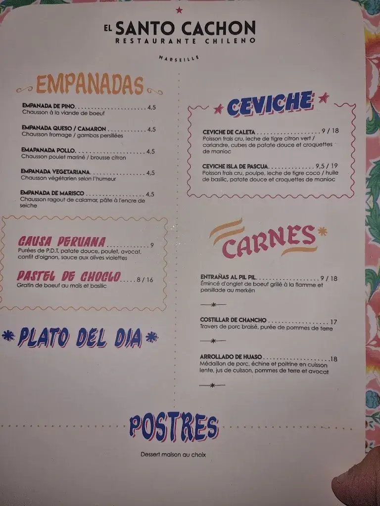 Menu_El Santo Cachón_Marseille_image_4