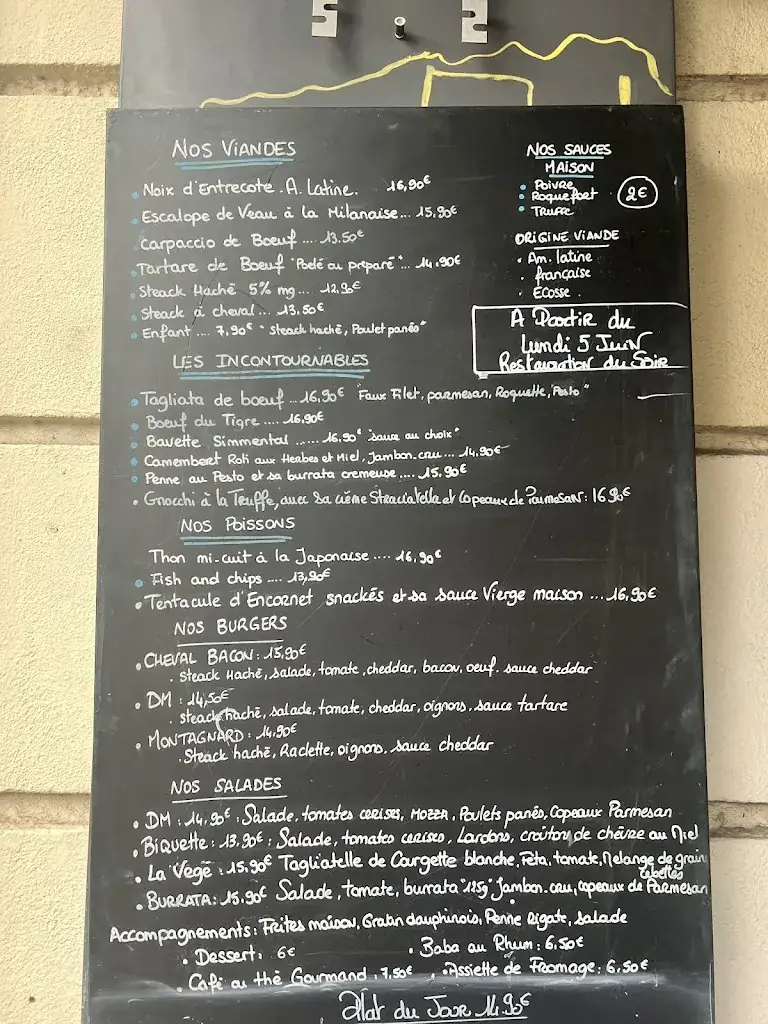 Menu_Le Dernier Métro_Marseille_image_2