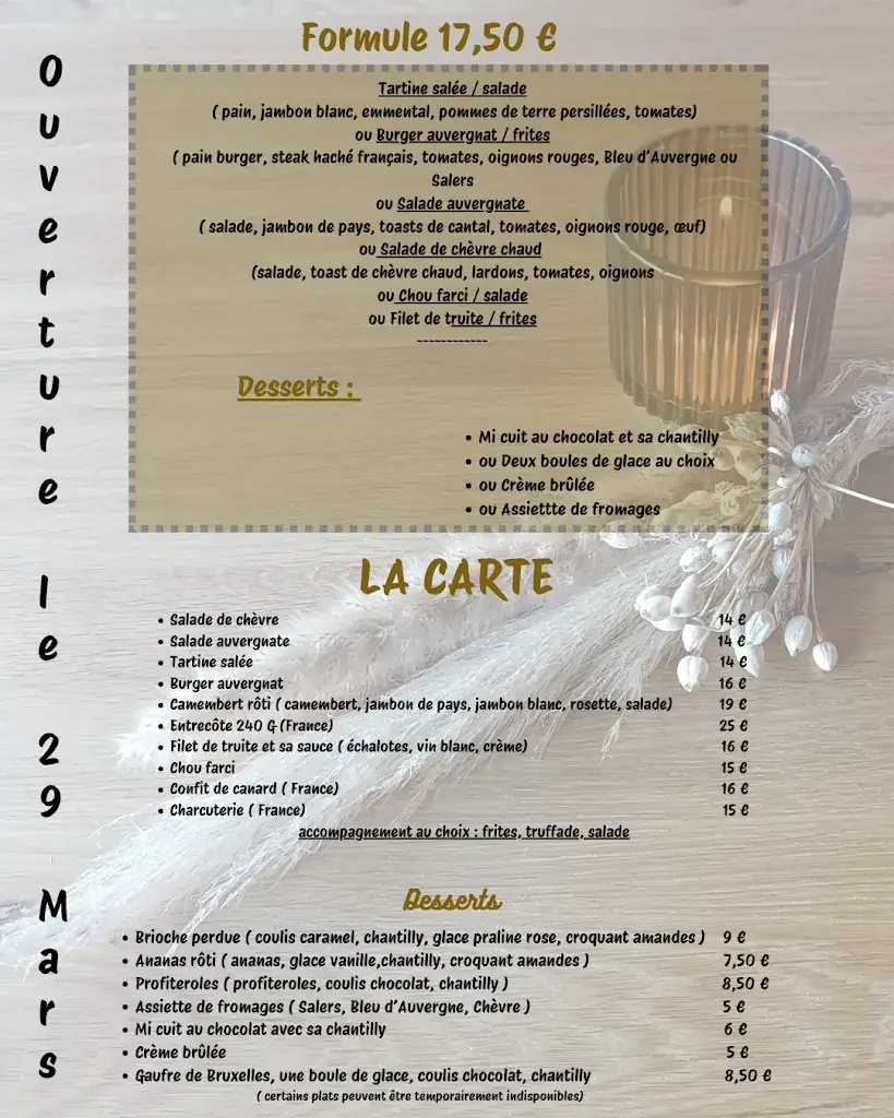 Menu_Le bistrot du lac arnac_Arnac_image_2