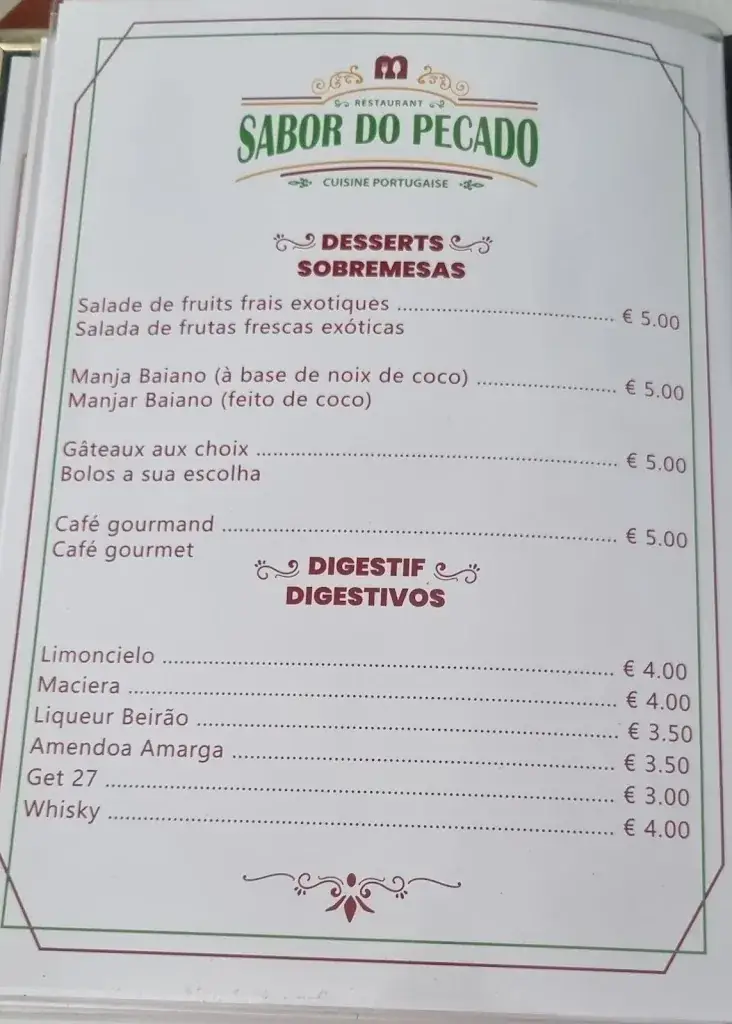 Menu_Restaurante Sabor do pecado_Marseille_image_4