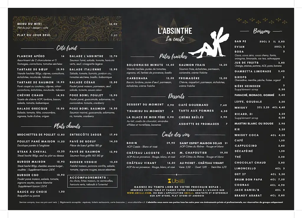 Menu_L'absinthe restaurant_Marseille_image_2
