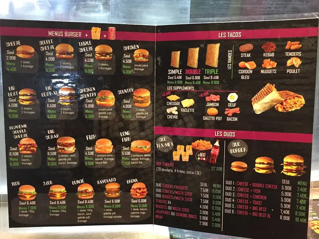 Menu_THE BEST Restaurant Snack halal Sur Place livraison Emporter_Marseille_image_1