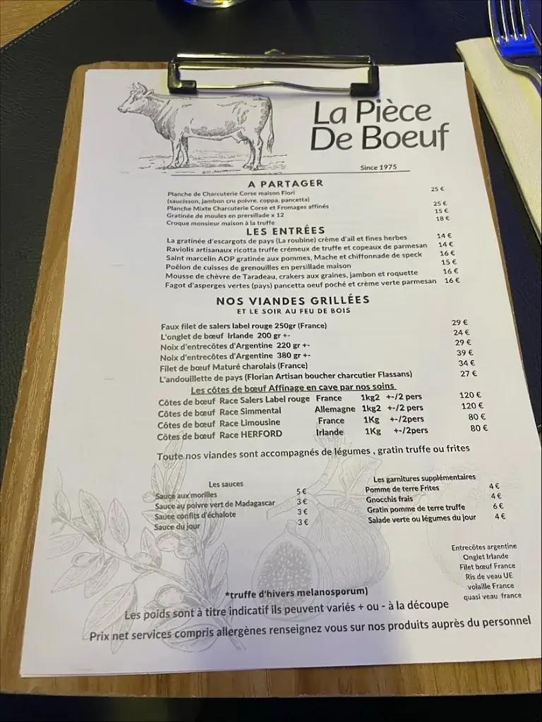 Menu_La Pièce de Bœuf_Cannet-des-Maures_image_3