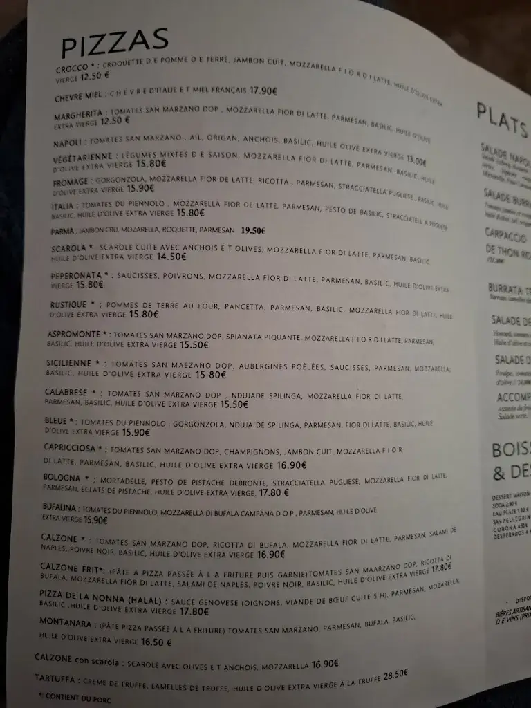 Menu_LA FOCACCERIA_Cannet-des-Maures_immagine_2